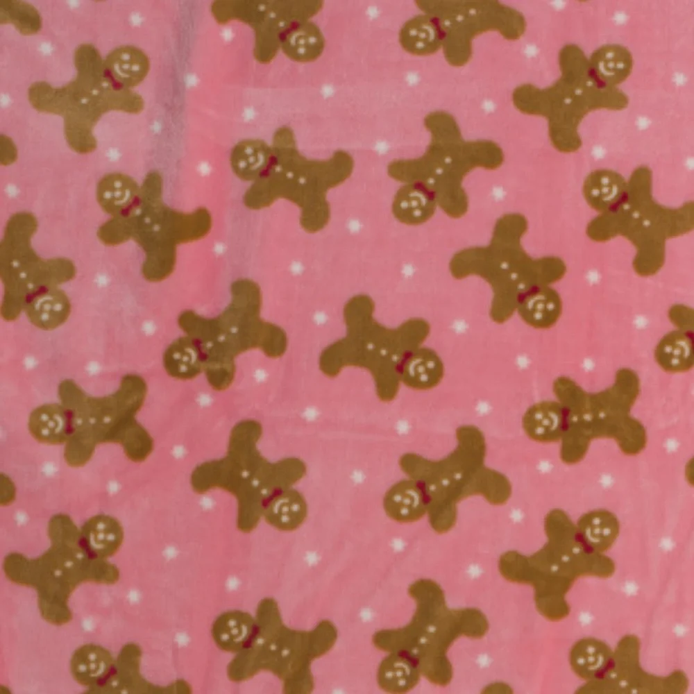 Gingerbread Lane Fleece Throw 2 Pack